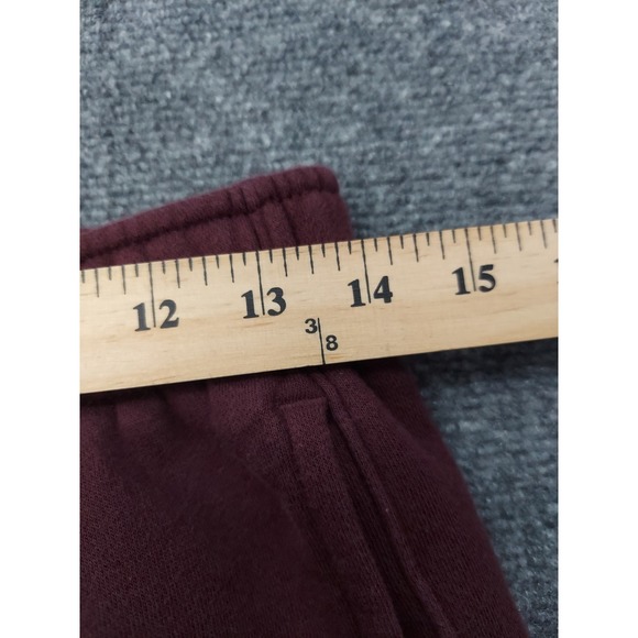 Nike Sportswear Club Sweat Pants Mens Small Burgundy Red Fleece Logo Joggers - Picture 10 of 13
